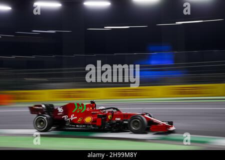16 LECLERC Charles (mco), Scuderia Ferrari SF21, Aktion während des Formel 1 stc Saudi Arabian Grand Prix 2021, 21th Lauf der FIA Formel 1 Weltmeisterschaft 2021 vom 3. Bis 5. Dezember 2021 auf dem Jeddah Corniche Circuit, in Jeddah, Saudi-Arabien - Foto: Antonin Vincent/DPPI/LiveMedia Stockfoto