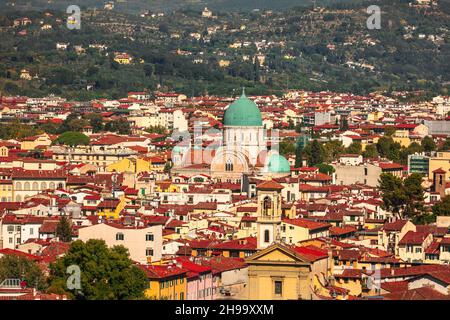 Sinagoga e Museo Ebraico di Firenzone (Synagoge und Jüdisches Museum von Florenz) in Florenz, Toskana, Italien. Stockfoto