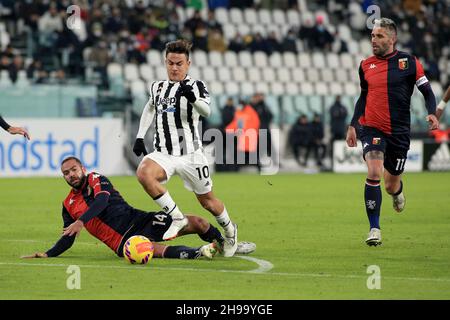 Turin, Italien. 05th Dez 2021. Paulo Dybala (Juventus FC) während Juventus FC gegen Genua FC, italienischer Fußball Serie A Spiel in Turin, Italien, Dezember 05 2021 Quelle: Independent Photo Agency/Alamy Live News Stockfoto