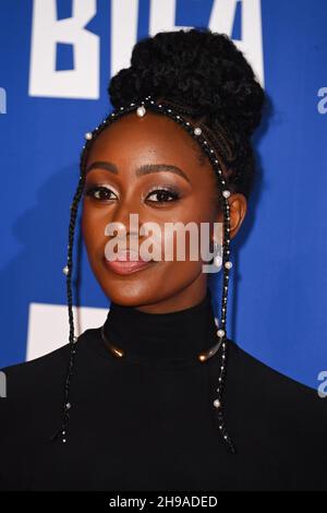 London, Großbritannien. 5. Dezember 2021. Simone Brown bei der Verleihung der British Independent Film Awards 24th in Old Billingsgate, London. Bilddatum: Sonntag, 5. Dezember 2021. Bildnachweis sollte lauten: Matt Crossick/Empics/Alamy Live News Stockfoto