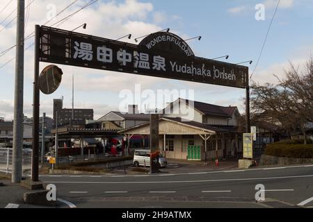 Yudanaka, nagano, japan, 2021-05-12 , Yudanaka Onsen in der Präfektur Nagano. Stockfoto