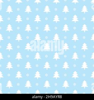 Weihnachtsbaum nahtlose Vektor-Muster.Winter Urlaub drucken. Stock Vektor
