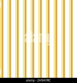 Goldfarbenes Nahtmuster. Weihnachten Hintergrund. Vektorgrafik. Stock Vektor