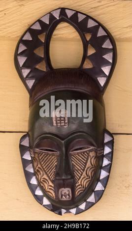 Bunte Maske, Kumasi, Ashanti Region, Ghana Stockfoto