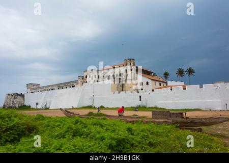 Elmina Castle (Saint George's Castle/Fort Saint Jorge), UNESCO-Weltkulturerbe, Elmina, Zentralregion, Ghana Stockfoto