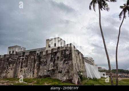 Elmina Castle (Saint George's Castle/Fort Saint Jorge), UNESCO-Weltkulturerbe, Elmina, Zentralregion, Ghana Stockfoto