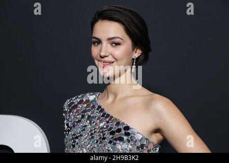 New York City, Usa. 05th Dez 2021. MANHATTAN, NEW YORK CITY, NEW YORK, USA - 05. DEZEMBER: Die Schauspielerin Ella Hunt kommt zur Weltpremiere von Netflix's "Don't Look Up", die am 5. Dezember 2021 im Jazz im Lincoln Center in Manhattan, New York City, New York, USA, stattfand. (Foto: Jordan Hinton/Image Press Agency/Sipa USA) Quelle: SIPA USA/Alamy Live News Stockfoto