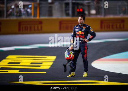 PEREZ Sergio (mex), Red Bull Racing Honda RB16B, Portrait während des Formel 1 stc Saudi Arabian Grand Prix 2021, 21th Lauf der FIA Formel 1 Weltmeisterschaft 2021 vom 3. Bis 5. Dezember 2021 auf dem Jeddah Corniche Circuit, in Jeddah, Saudi-Arabien - Foto: Antonin Vincent/DPPI/LiveMedia Stockfoto
