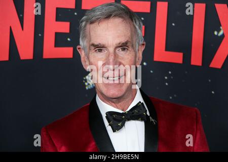 New York City, Usa. 05th Dez 2021. MANHATTAN, NEW YORK CITY, NEW YORK, USA - 05. DEZEMBER: Der amerikanische Ingenieur Bill Nye kommt zur Weltpremiere von Netflix's "Don't Look Up", die am 5. Dezember 2021 im Jazz im Lincoln Center in Manhattan, New York City, New York, USA, stattfand. (Foto von Jordan Hinton/Image Press Agency) Quelle: Image Press Agency/Alamy Live News Stockfoto