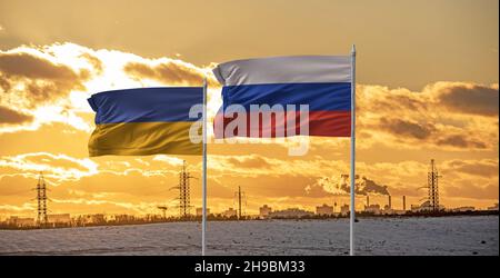 ukraine russland Konflikt 2021 Eskalation Stockfoto