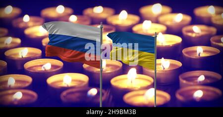 ukraine russland Konflikt 2021 Eskalation Stockfoto