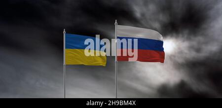 ukraine russland Konflikt 2021 Eskalation Stockfoto