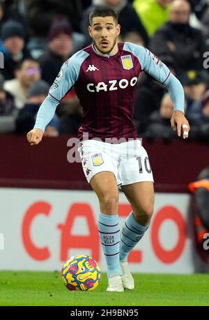 Birmingham, England, 5th. Dezember 2021. Emiliano Buendia von Aston Villa während des Spiels der Premier League in Villa Park, Birmingham. Bildnachweis sollte lauten: Andrew Yates / Sportimage Stockfoto