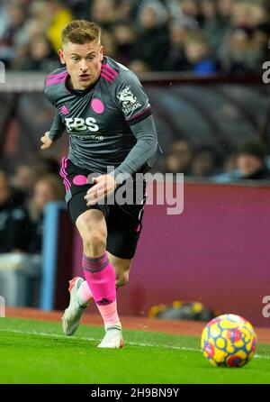 Birmingham, England, 5th. Dezember 2021.Harvey Barnes aus Leicester City während des Premier League-Spiels in Villa Park, Birmingham. Bildnachweis sollte lauten: Andrew Yates / Sportimage Stockfoto