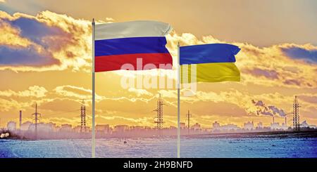 ukraine russland Konflikt 2021 Eskalation Stockfoto