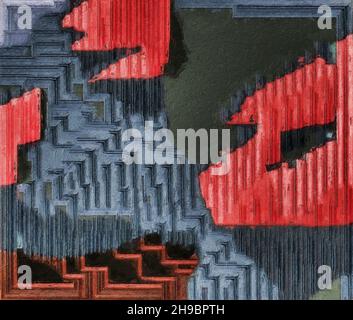 Abstrakter Hintergrund. Bildmuster. Modernes Design. Zeichnen von Acrylfarben Stockfoto