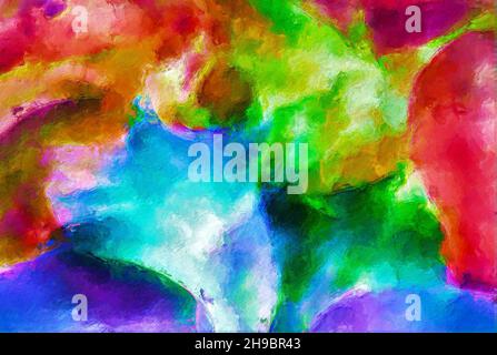 Abstrakter Hintergrund. Bildmuster. Modernes Design. Zeichnen von Acrylfarben Stockfoto