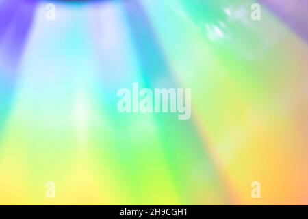 Lebhafter, heller und verschwommener abstrakter Gelb-, Grün- und Lila-Hintergrund. Abstrakter, hochauflösender, weicher, farbenfroher Hintergrund. Speicherplatz kopieren. Stockfoto