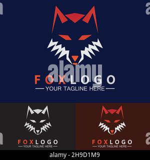 Fox-Logo Vektor Illustration Design-Vorlage Stock Vektor