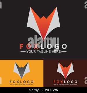 Fox-Logo Vektor Illustration Design-Vorlage Stock Vektor