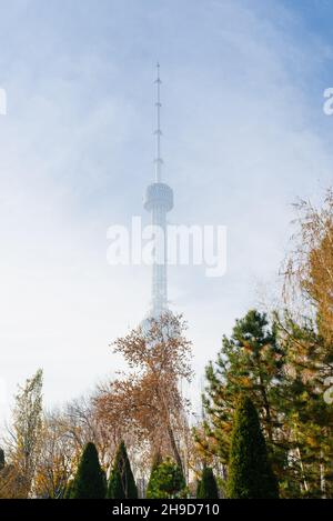 Taschkent. Usbekistan. November 2021. Taschkent Fernsehturm Stockfoto