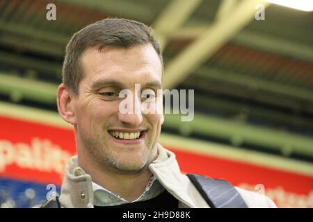 Sam Warburton im Fürstentum Stadium, Cardiff, Wales Stockfoto