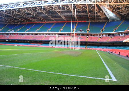 Im Fürstentum Stadium, Cardiff, Wales Stockfoto