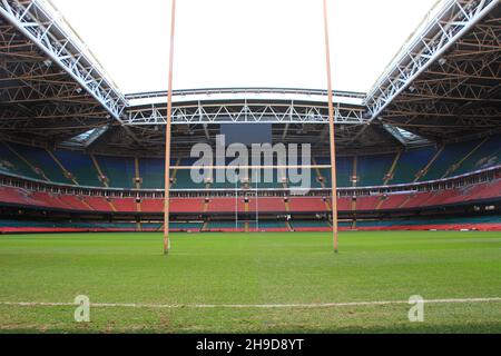 Im Fürstentum Stadium, Cardiff, Wales Stockfoto