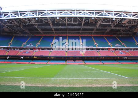 Im Fürstentum Stadium, Cardiff, Wales Stockfoto