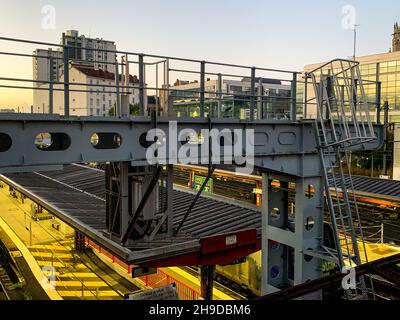 Bahngleise, Nancy, Meurthe-et-Moselle, Grand-Est-Region, Nordostfrankreich, Stockfoto