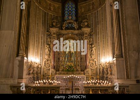 Marienaltar, Kathedrale Santa Maria Nuova, Monreale, Sizilien, Italien Stockfoto