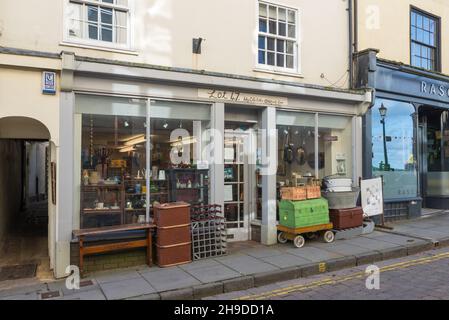 Los Nr. 47 Hiley Collectibles Second Hand Shop in High Street, Ross-on-Wye, Herefordshire Stockfoto