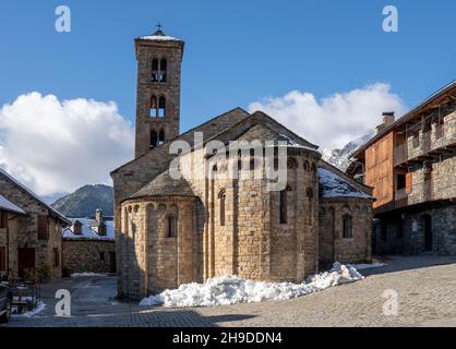 Taüll, Santa Maria, Blick von Südosten Stockfoto