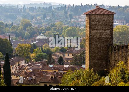 Blick auf Florenz von den Boboli-Gärten, Italien Stockfoto