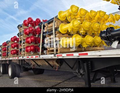 Trockenlaufhydranten im Transportbereich Stockfoto