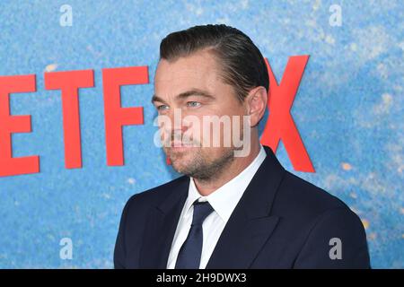 Leonardo DiCaprio besucht Netflix's „Don't Look Up“-Weltpremiere am 05. Dezember 2021 in New York. Stockfoto