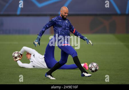 Datei-Foto vom 27-04-2021 von Torwart Willy Caballero, der für Southampton einen kurzfristigen Deal unterzeichnet hat. Ausgabedatum: Montag, 6. Dezember 2021. Stockfoto