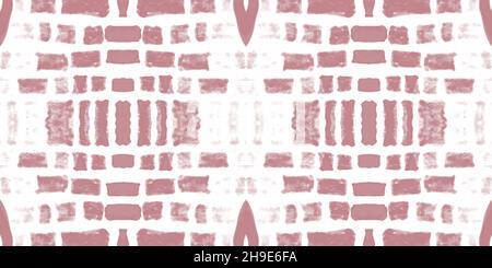 Aquarellmosaik. Abstraktes geometrisches ethnisches Ornament. Stockfoto