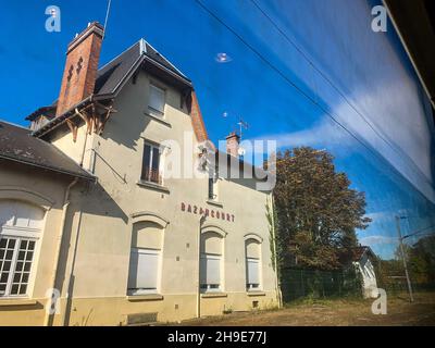 Bahnhof Bazancourt, Departement Marne, Nordostfrankreich Stockfoto