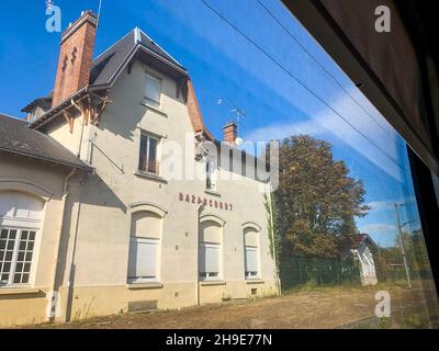 Bahnhof Bazancourt, Departement Marne, Nordostfrankreich Stockfoto