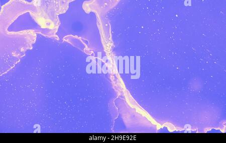 Abstrakter Malhintergrund. Blaues Aquarell Stockfoto