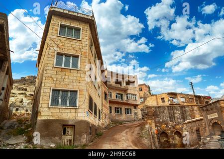 Nevsehir Burg (nevsehir, Türkei) Rockcity (Kayasehir) unterirdische Stadt - Nevsehir, Türkei Stockfoto