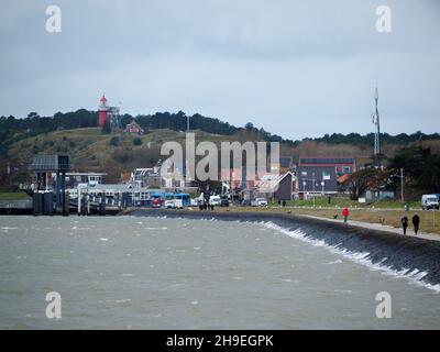 Das Dorf Oost-Vlieland ist das einzige Dorf auf der Insel Vlieland. Friesland, Niederlande Stockfoto