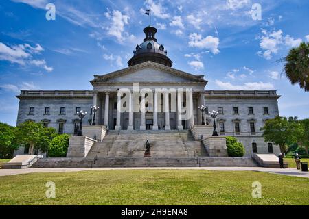 COLUMBIA, USA - 04. Mai 2021: Das berühmte South Carolina State House, Columbia, USA Stockfoto