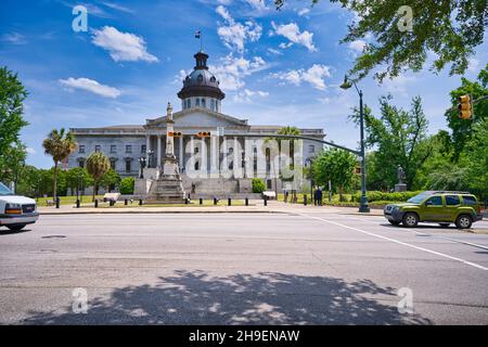 COLUMBIA, USA - 04. Mai 2021: Das berühmte South Carolina State House, Columbia, USA Stockfoto