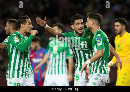 Marc Bartra während des Liga-Spiels zwischen dem FC Barcelona und Real Betis im Camp Nou in Barcelona, Spanien. Stockfoto