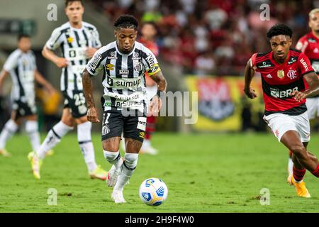 Rio De Janeiro, Brasilien. 06th Dez 2021. Marinho während Flamengo x Santos für die 37th Runde der Brasilianischen Meisterschaft 2021, an diesem Montagabend (6), in Maracanã, in Rio de Janeiro, RJ. Kredit: Celso Pupo/FotoArena/Alamy Live Nachrichten Stockfoto