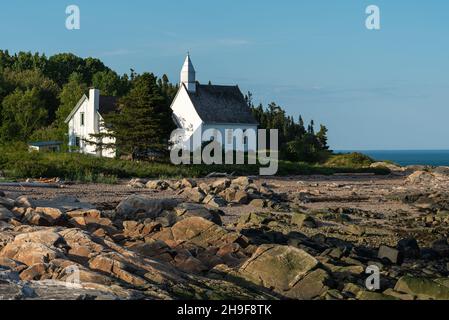 McLaren Chapel of Port-au-Parsil, Saint-Simeon (Quebec, Kanada) Stockfoto