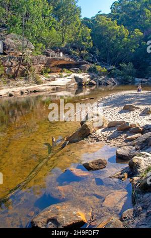 Jellybean Pool, Blue Mountains National Park Stockfoto