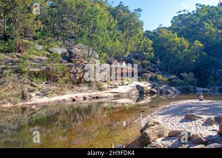 Jellybean Pool, Blue Mountains National Park Stockfoto